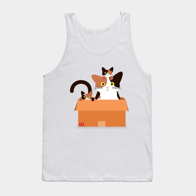 Mother and Kitties Tank Top by katnanigans